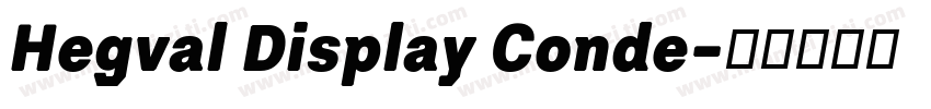 Hegval Display Conde字体转换